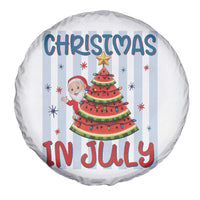 Funny Santa Christmas in July Spare Tire Cover Melon Christmas Tree Summer
