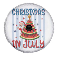 Funny Santa Christmas in July Spare Tire Cover Melon Christmas Tree Summer