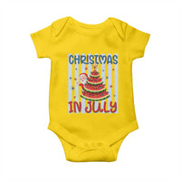 Funny Santa Christmas in July Baby Onesie Melon Christmas Tree Summer