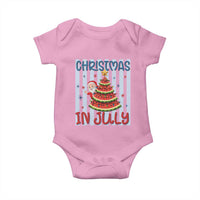 Funny Santa Christmas in July Baby Onesie Melon Christmas Tree Summer