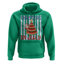 Funny Santa Christmas in July Hoodie Melon Christmas Tree Summer