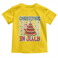 Funny Santa Christmas in July Toddler T Shirt Melon Christmas Tree Summer