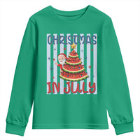 Funny Santa Christmas in July Youth Sweatshirt Melon Christmas Tree Summer