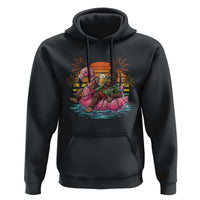 Funny Bigfoot Drinking Beer Christmas in July Hoodie