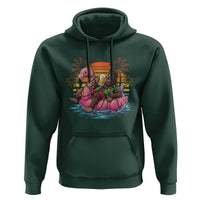 Funny Bigfoot Drinking Beer Christmas in July Hoodie