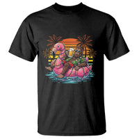 Funny Bigfoot Drinking Beer Christmas in July T Shirt