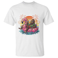 Funny Bigfoot Drinking Beer Christmas in July T Shirt