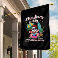 Christmas in July Santa Garden Flag Palm Tree Beach Summer Hawaii