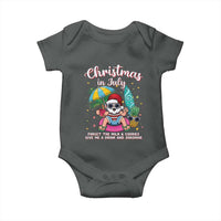 Christmas in July Santa Baby Onesie Palm Tree Beach Summer Hawaii