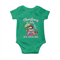 Christmas in July Santa Baby Onesie Palm Tree Beach Summer Hawaii