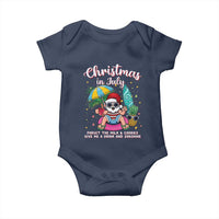 Christmas in July Santa Baby Onesie Palm Tree Beach Summer Hawaii