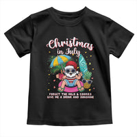 Christmas in July Santa Toddler T Shirt Palm Tree Beach Summer Hawaii