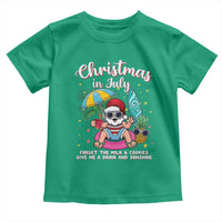 Christmas in July Santa Toddler T Shirt Palm Tree Beach Summer Hawaii