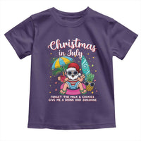 Christmas in July Santa Toddler T Shirt Palm Tree Beach Summer Hawaii