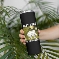 Funny Frog 4th of July Skinny Tumbler Just Here For The Fireworks