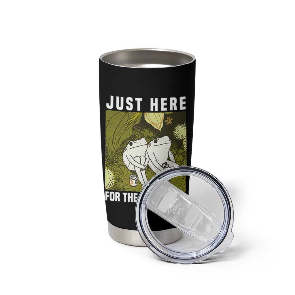 Funny Frog 4th of July Tumbler Cup Just Here For The Fireworks