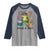 Feral & Free Raglan Shirt Funny 4th of July Patriotic Frog Lovers - Wonder Print Shop