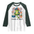 Feral & Free Raglan Shirt Funny 4th of July Patriotic Frog Lovers - Wonder Print Shop