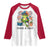 Feral & Free Raglan Shirt Funny 4th of July Patriotic Frog Lovers - Wonder Print Shop