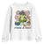 Feral & Free Youth Sweatshirt Funny 4th of July Patriotic Frog Lovers - Wonder Print Shop
