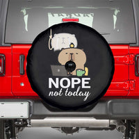Nope Not Today Spare Tire Cover Funny Lazy Capybara Meme - Wonder Print Shop