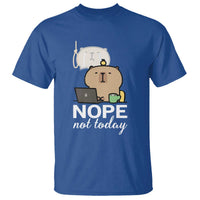 Nope Not Today T Shirt Funny Lazy Capybara Meme - Wonder Print Shop