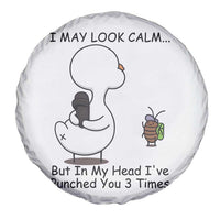 In My Head I Have Pecked You 3 Times Spare Tire Cover Funny Duck Sarcastic Farm Humor - Wonder Print Shop