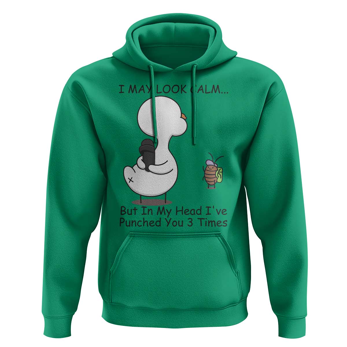 In My Head I Have Pecked You 3 Times Hoodie Funny Duck Sarcastic Farm Humor - Wonder Print Shop