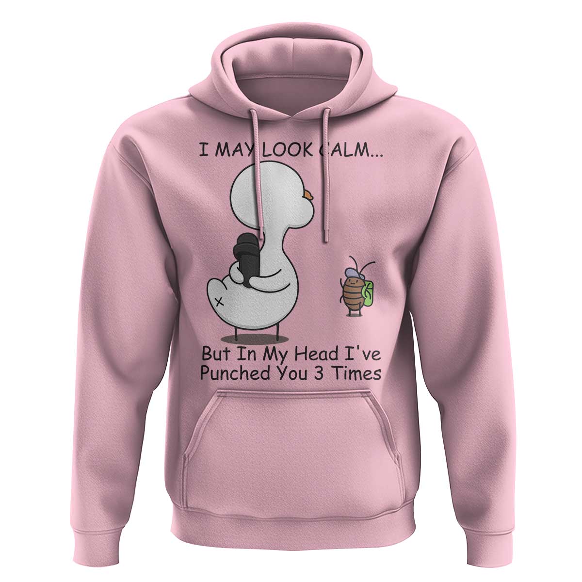 In My Head I Have Pecked You 3 Times Hoodie Funny Duck Sarcastic Farm Humor - Wonder Print Shop