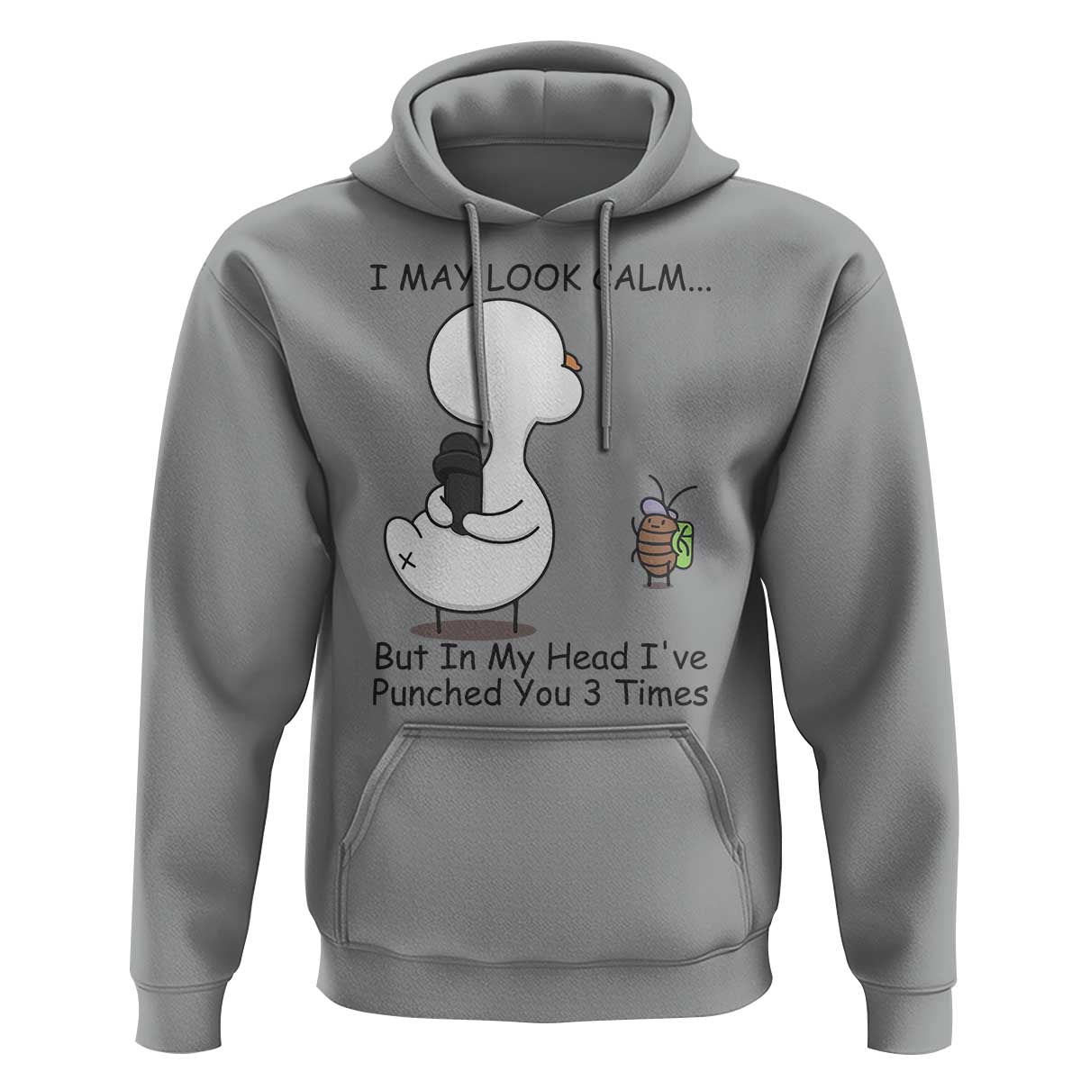 In My Head I Have Pecked You 3 Times Hoodie Funny Duck Sarcastic Farm Humor - Wonder Print Shop