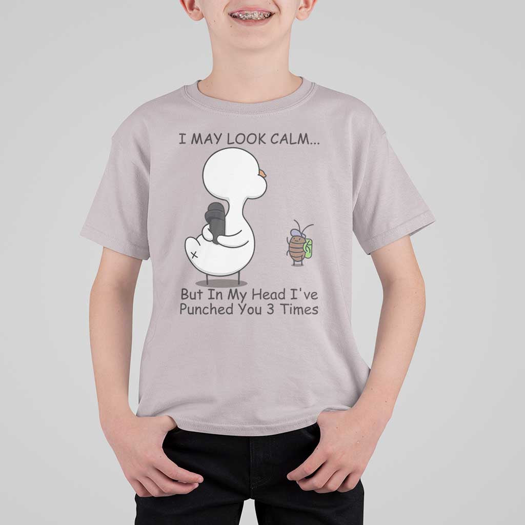 In My Head I Have Pecked You 3 Times T Shirt For Kid Funny Duck Sarcastic Farm Humor - Wonder Print Shop