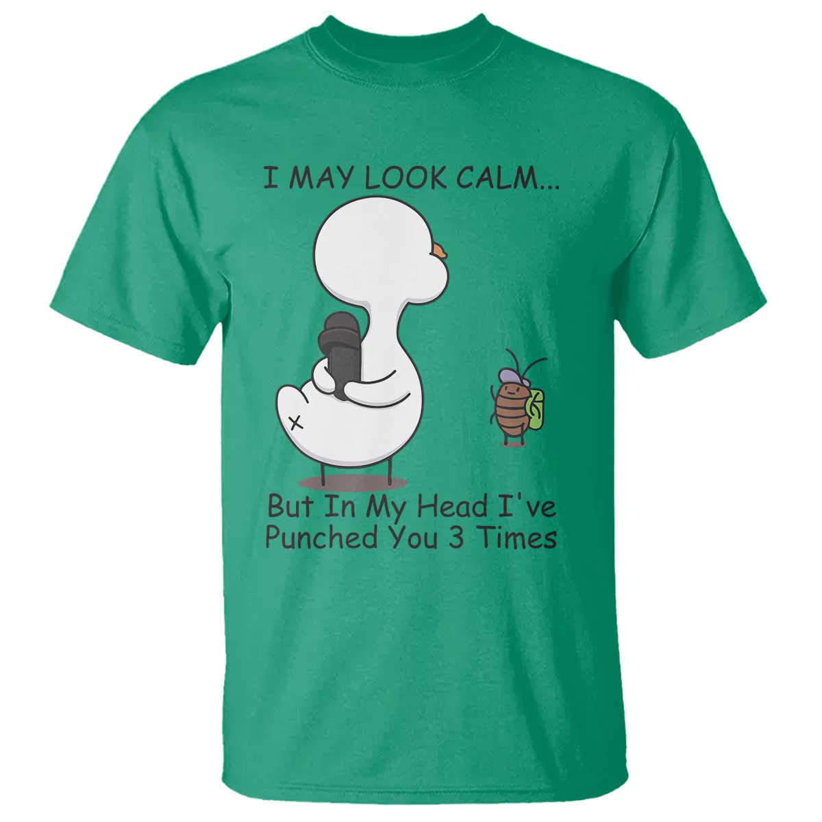 In My Head I Have Pecked You 3 Times T Shirt Funny Duck Sarcastic Farm Humor - Wonder Print Shop