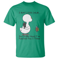 In My Head I Have Pecked You 3 Times T Shirt Funny Duck Sarcastic Farm Humor - Wonder Print Shop