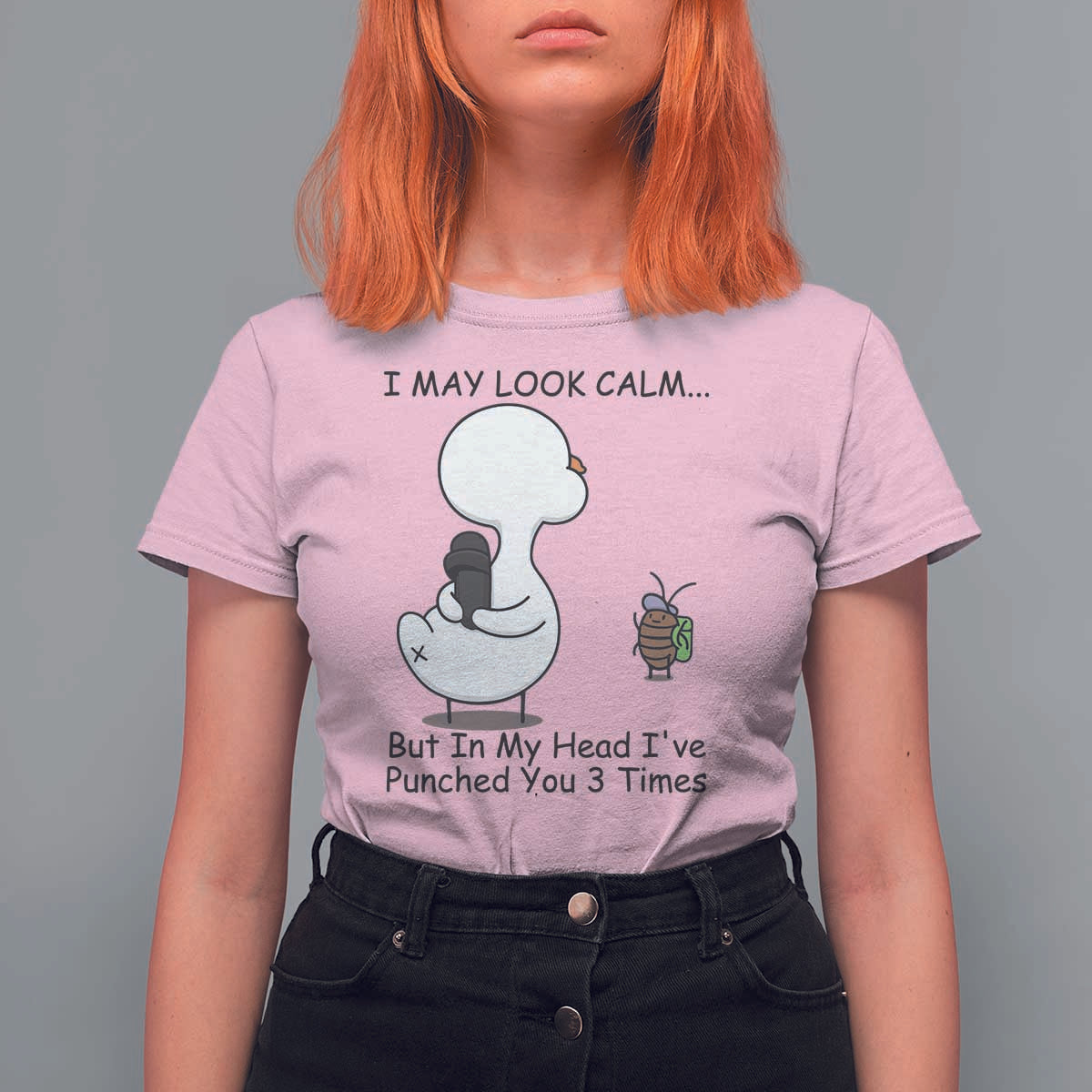 In My Head I Have Pecked You 3 Times T Shirt For Women Funny Duck Sarcastic Farm Humor - Wonder Print Shop