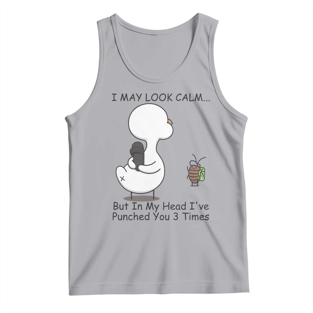 In My Head I Have Pecked You 3 Times Tank Top Funny Duck Sarcastic Farm Humor - Wonder Print Shop