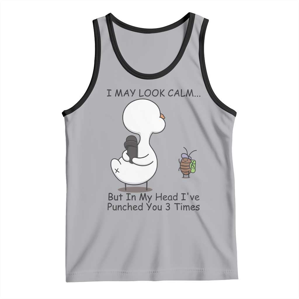 In My Head I Have Pecked You 3 Times Tank Top Funny Duck Sarcastic Farm Humor - Wonder Print Shop