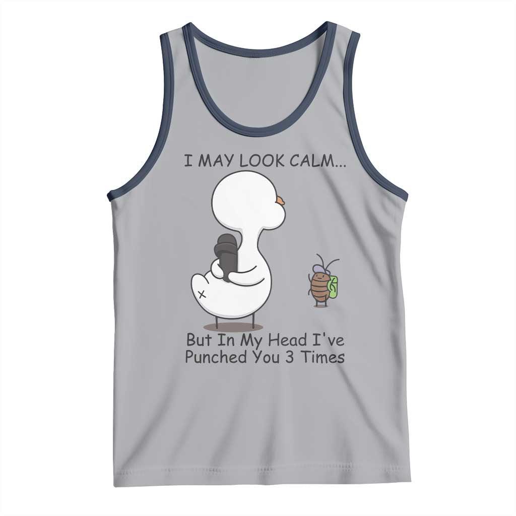 In My Head I Have Pecked You 3 Times Tank Top Funny Duck Sarcastic Farm Humor - Wonder Print Shop