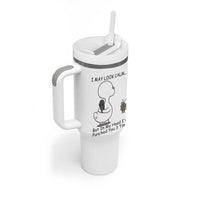 In My Head I Have Pecked You 3 Times Tumbler With Handle Funny Duck Sarcastic Farm Humor