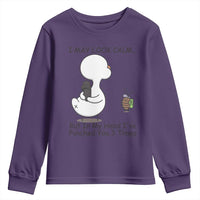 In My Head I Have Pecked You 3 Times Youth Sweatshirt Funny Duck Sarcastic Farm Humor - Wonder Print Shop