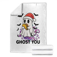 Funny Ghost Halloween Christmas Throw Blanket Ghost You - Wonder Print Shop