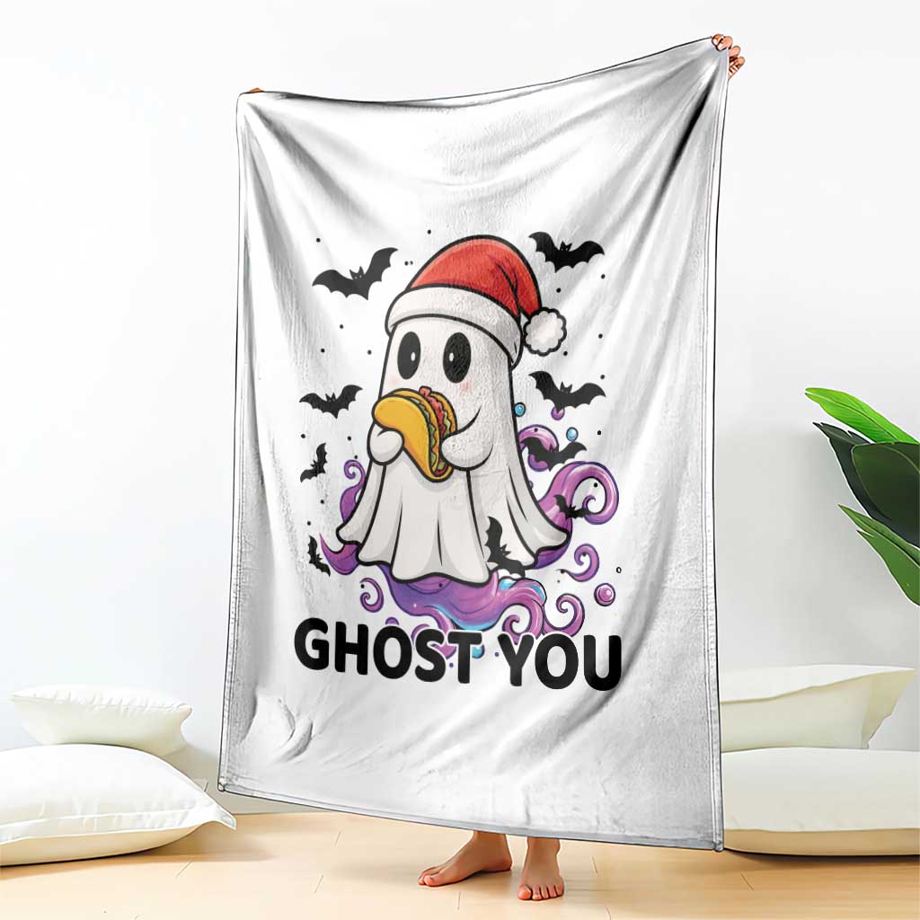 Funny Ghost Halloween Christmas Throw Blanket Ghost You - Wonder Print Shop