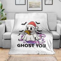 Funny Ghost Halloween Christmas Throw Blanket Ghost You - Wonder Print Shop