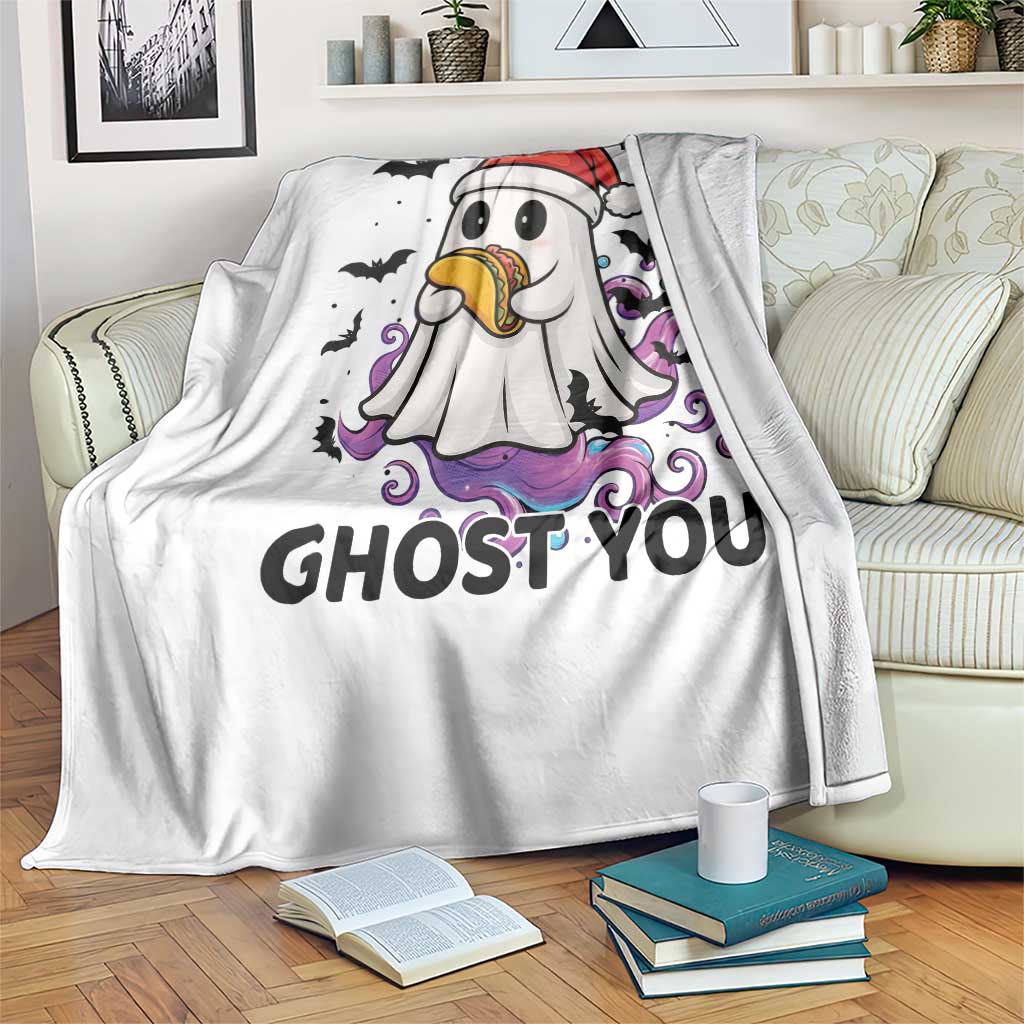 Funny Ghost Halloween Christmas Throw Blanket Ghost You - Wonder Print Shop