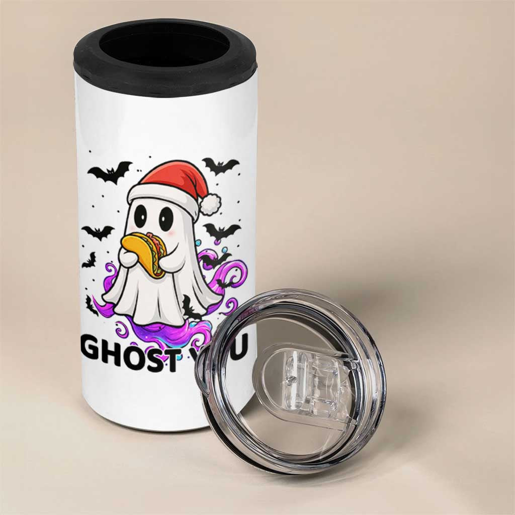 Funny Ghost Halloween Christmas 4 in 1 Can Cooler Tumbler Ghost You - Wonder Print Shop