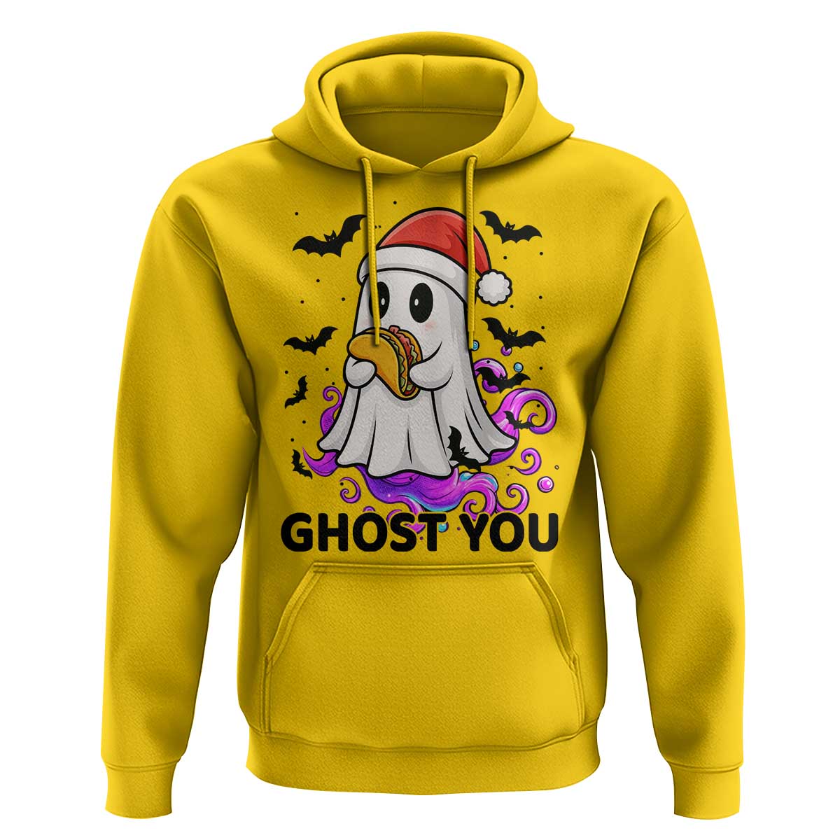 Funny Ghost Halloween Christmas Hoodie Ghost You - Wonder Print Shop