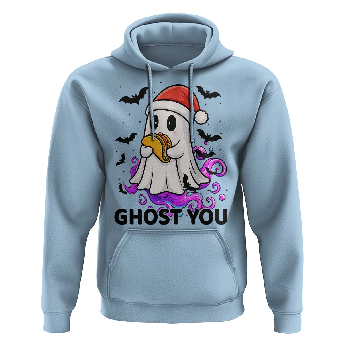 Funny Ghost Halloween Christmas Hoodie Ghost You - Wonder Print Shop