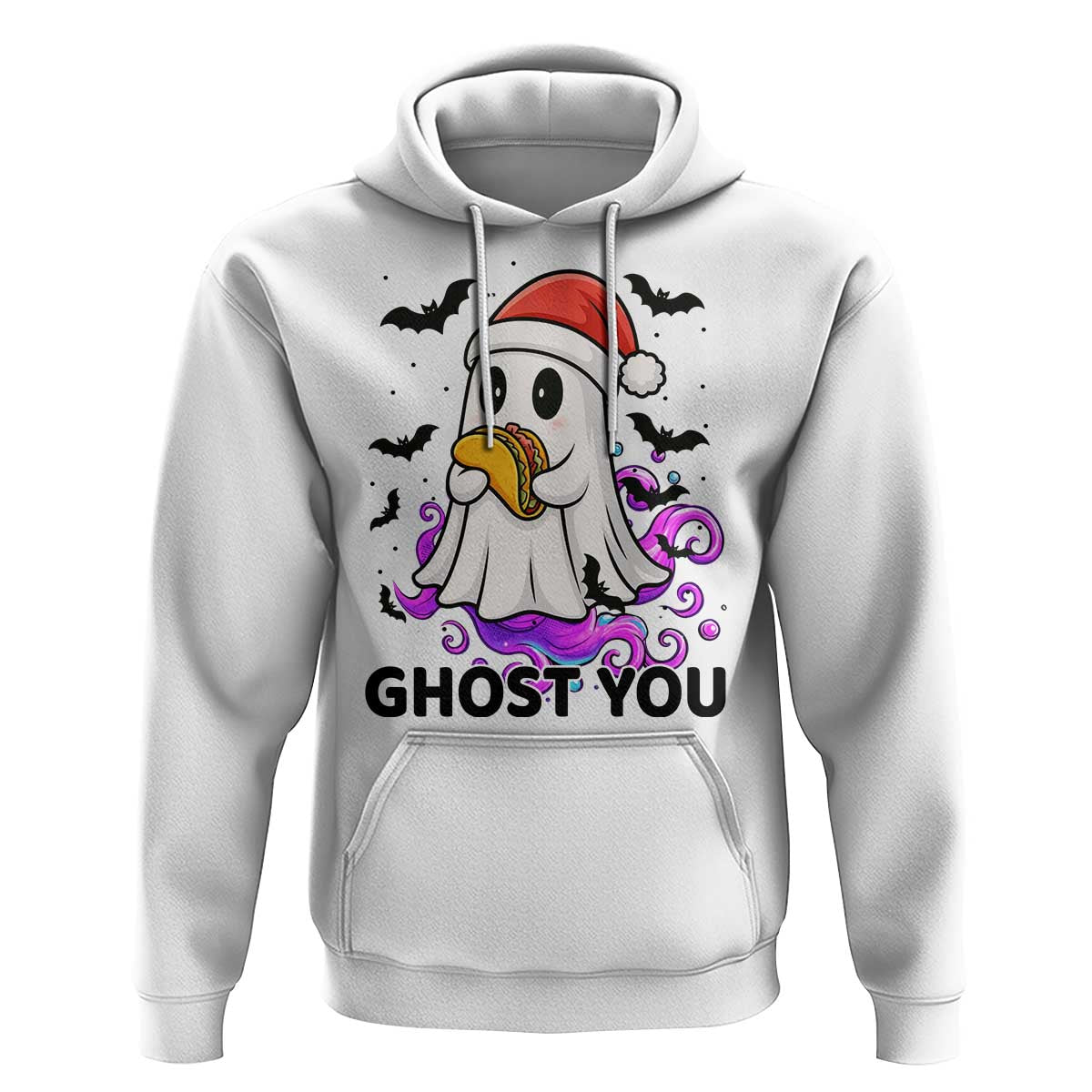 Funny Ghost Halloween Christmas Hoodie Ghost You - Wonder Print Shop