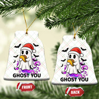 Funny Ghost Halloween Xmas Ceramic Ornament Ghost You - Wonder Print Shop