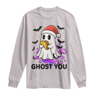 Funny Ghost Halloween Christmas Long Sleeve Shirt Ghost You - Wonder Print Shop