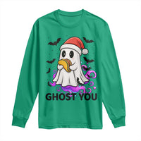 Funny Ghost Halloween Christmas Long Sleeve Shirt Ghost You - Wonder Print Shop